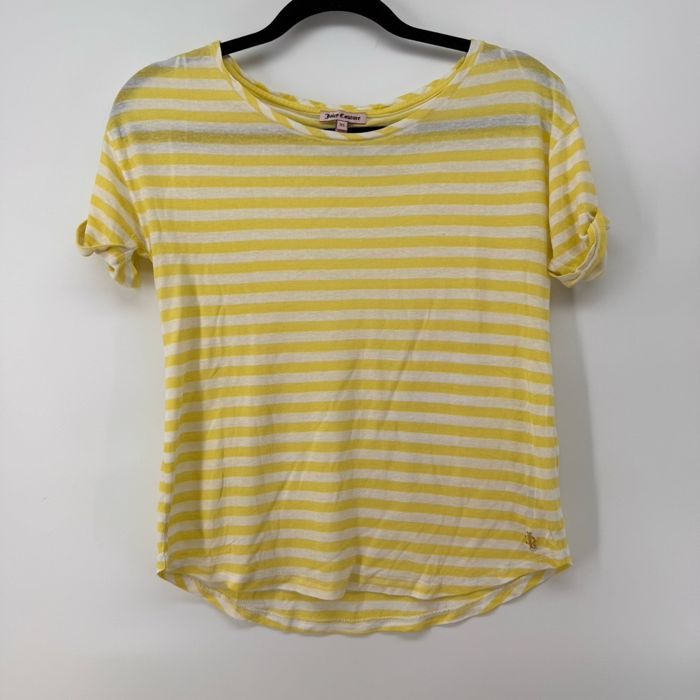 Juicy Couture Viscose Linen Yellow T-Shirt